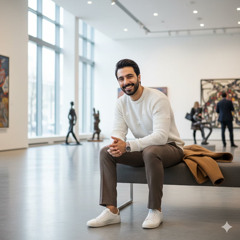 پلیور زاپ دار سفید مردانه مدلDeta