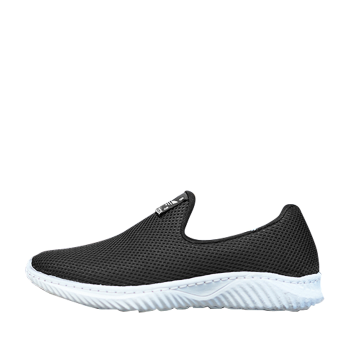 کفش ورزشی مردانه مشکی زیره سفید مدل chabok