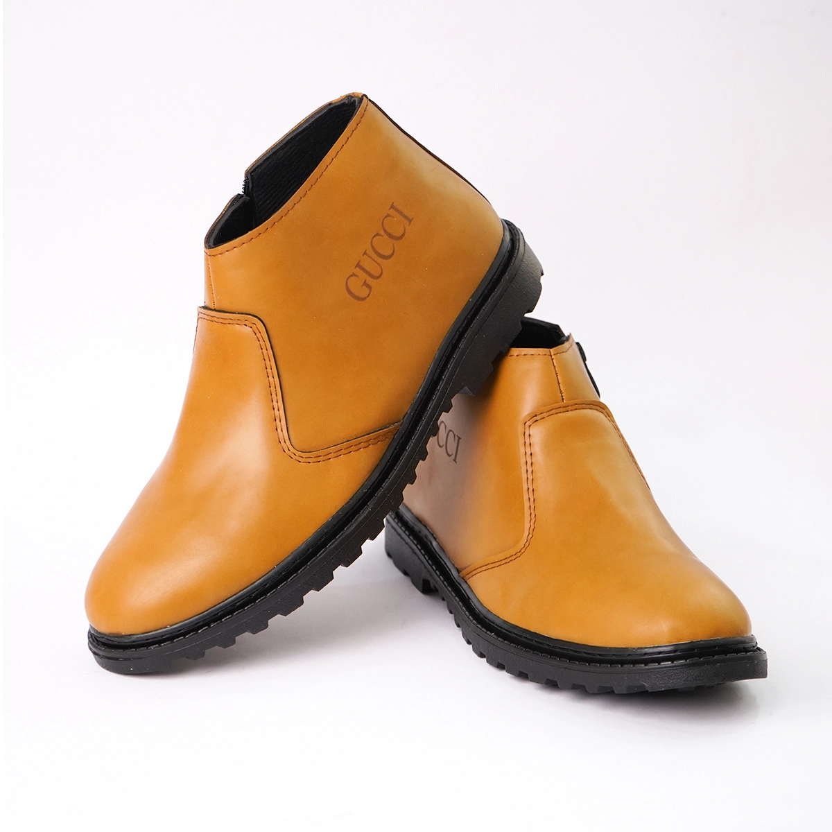 نیم بوت مردانه گوچی کرم مدل SAMI