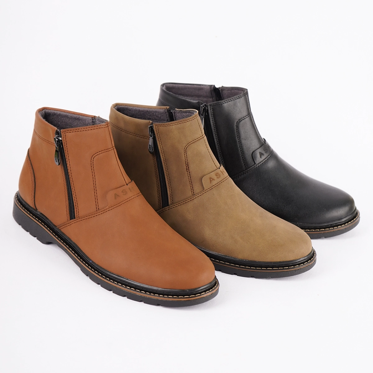 نیم بوت مشکی مردانه مدل Farzam