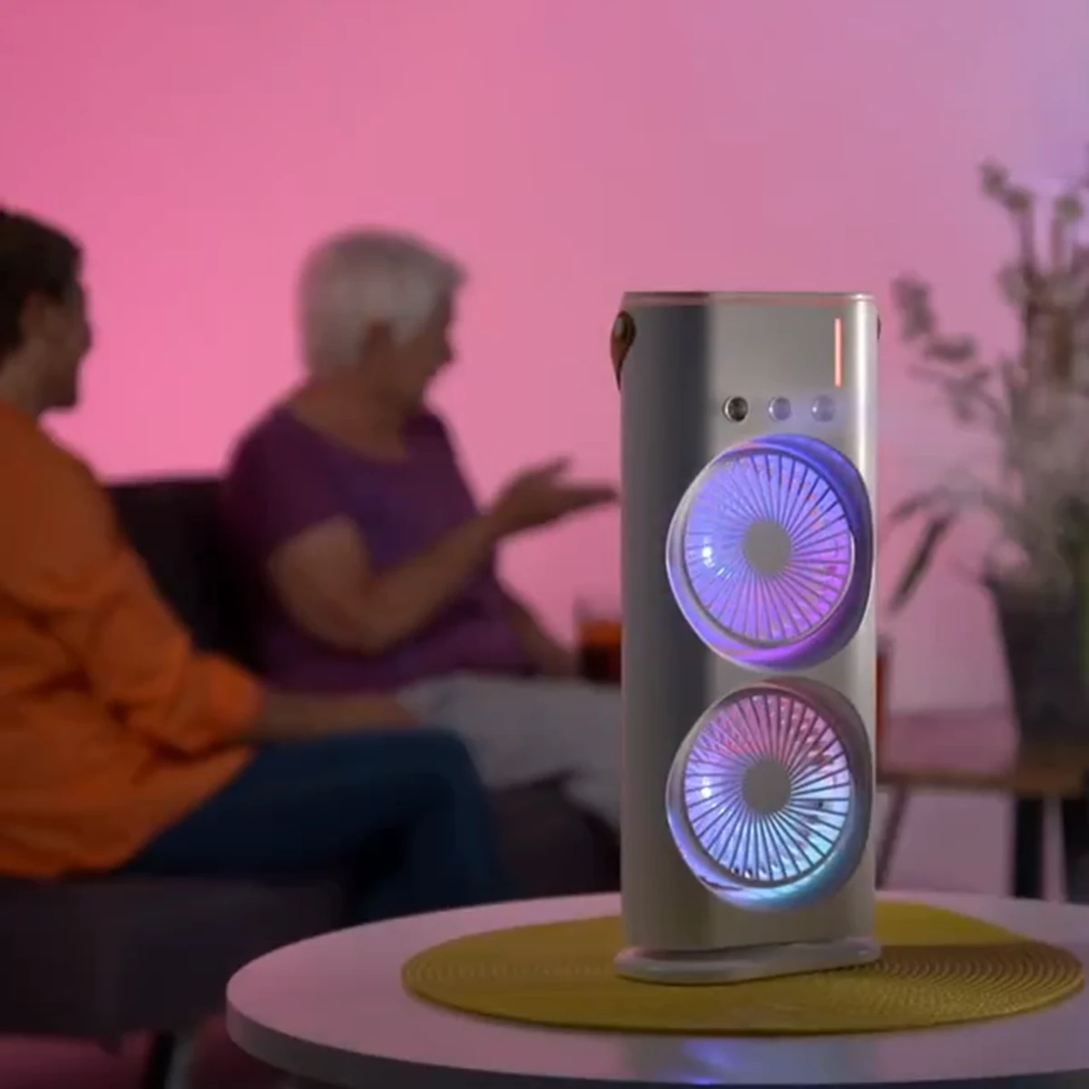 پنکه مه پاش دو فنه گردان دو قلو