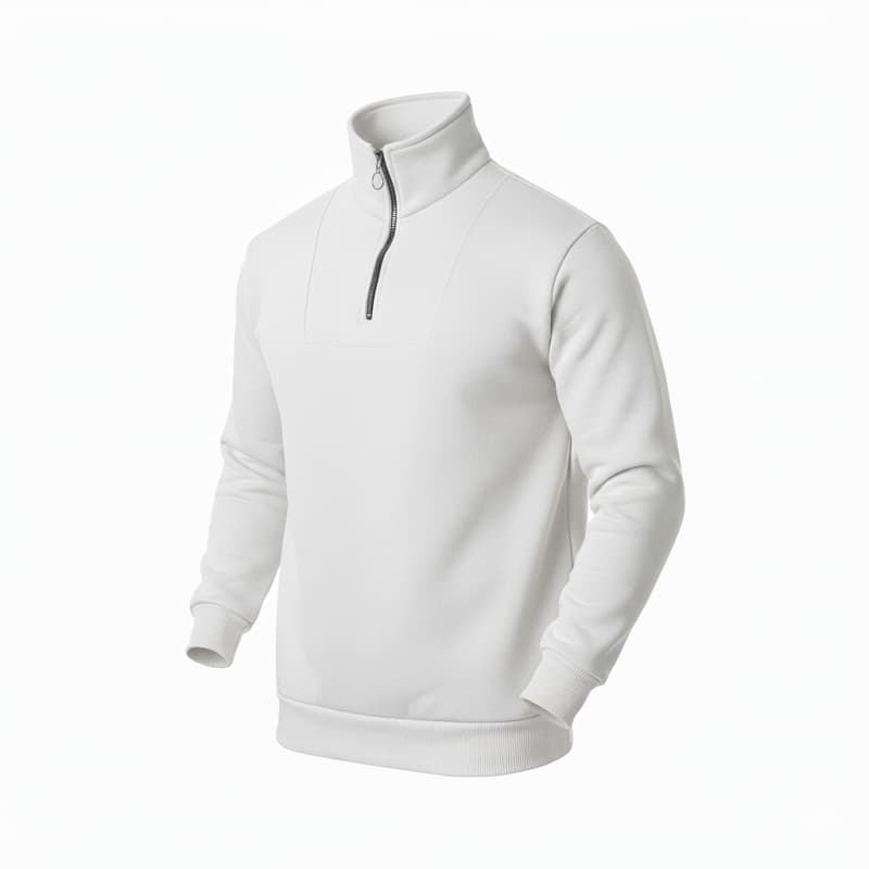 دورس مردانه نیم زیپ مدل Behbod-سفید