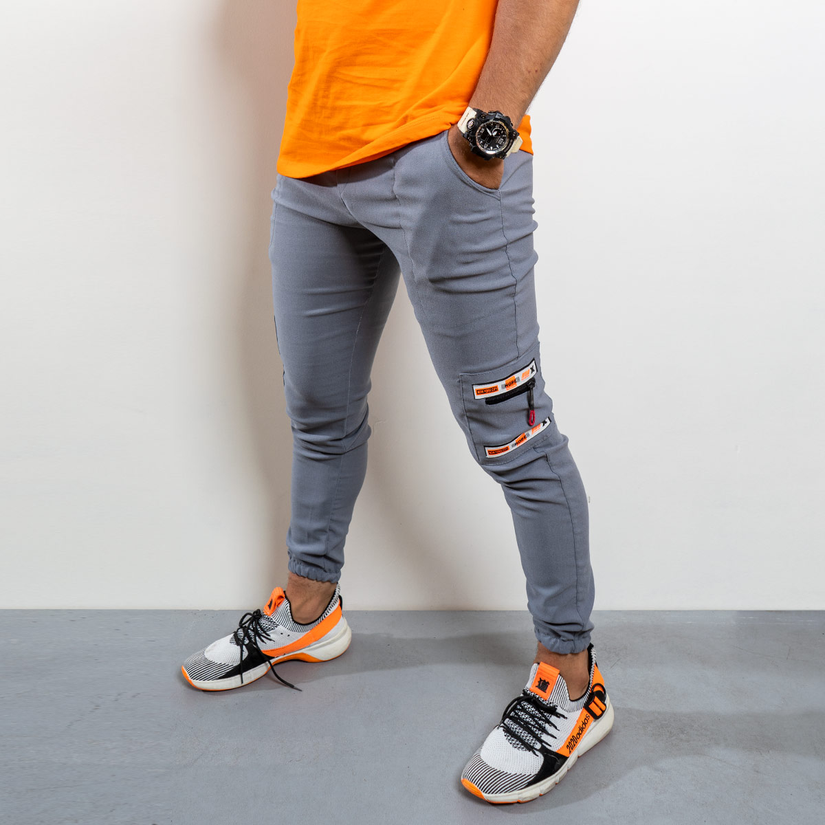 شلوار اسلش مردانه طوسی مدل Labro(T)